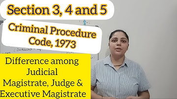Section 3, 4 and 5 || Criminal Procedure Code, 1973 || #criminalprocedurecode1973 #archnasukhija