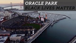DJI Mavic Mini: Oracle Park displaying 