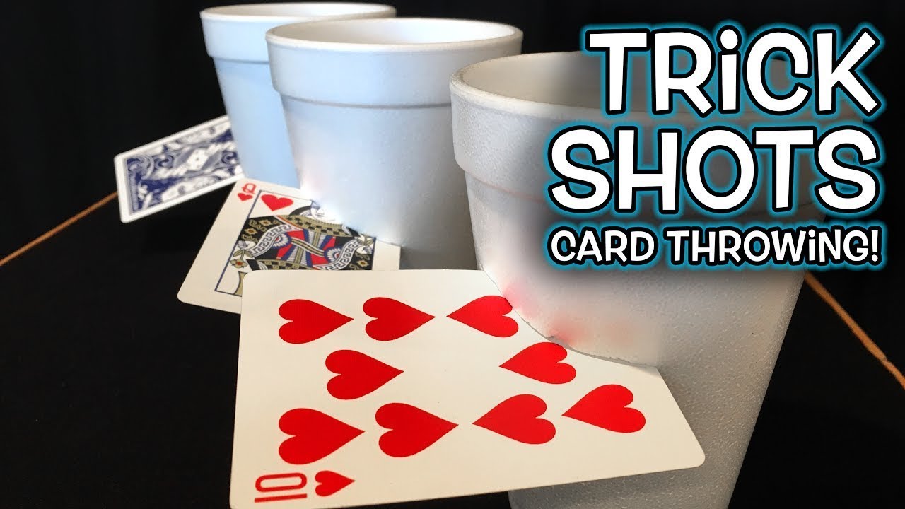 An attack on creativity Card Throwing Trick Shots!! YouTube