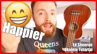 HAPPIER - ED SHEERAN (Fingerpicking Ukulele Tutorial) chords