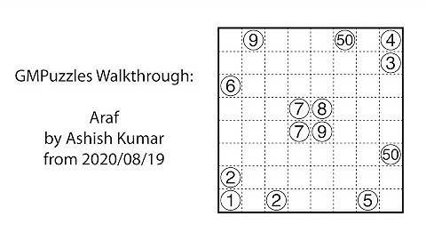 GMPuzzles - 2020/08/19 - Araf by Ashish Kumar