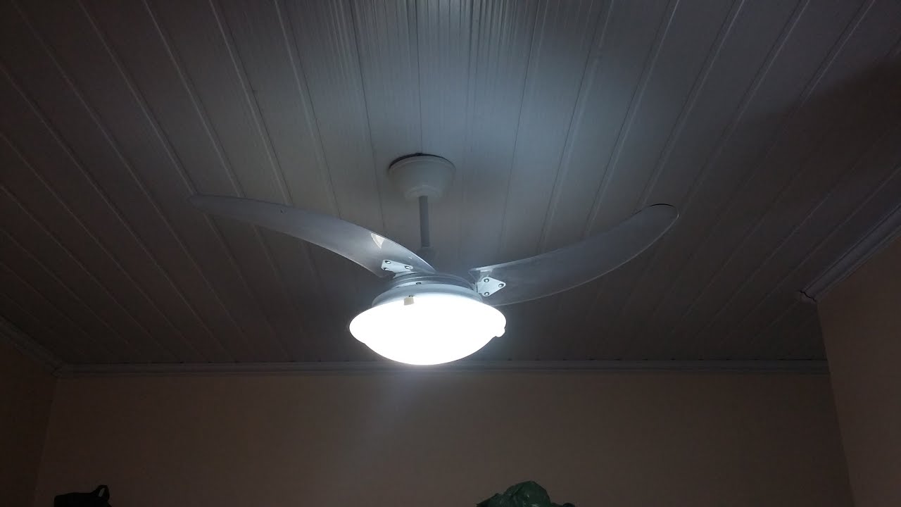 Como instalar ventilador de teto em forro de madeira Colocando Ventilador No Forro De Pvc Youtube