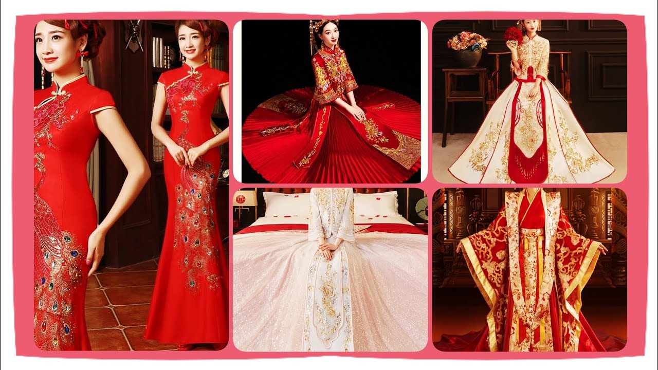 beautiful and amazing Chinese bridal dresses 😍 very unique wedding ...