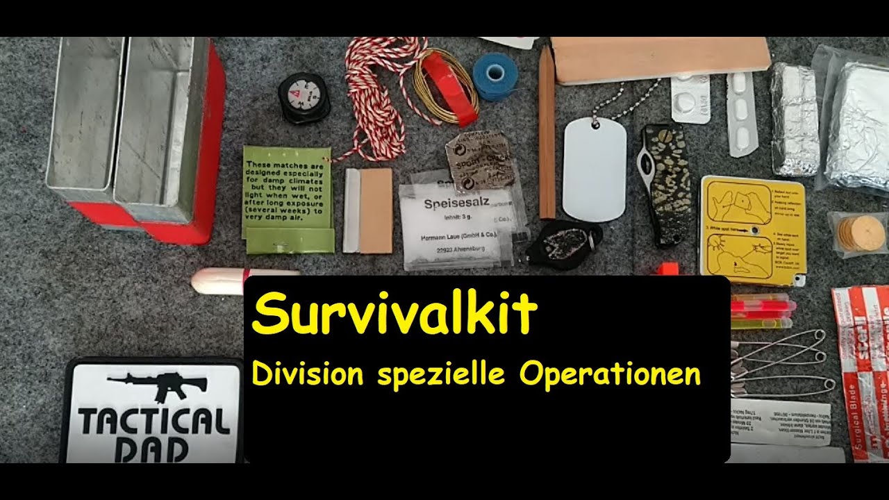Bundeswehr Survival Kit der Division für spezielle Operationen