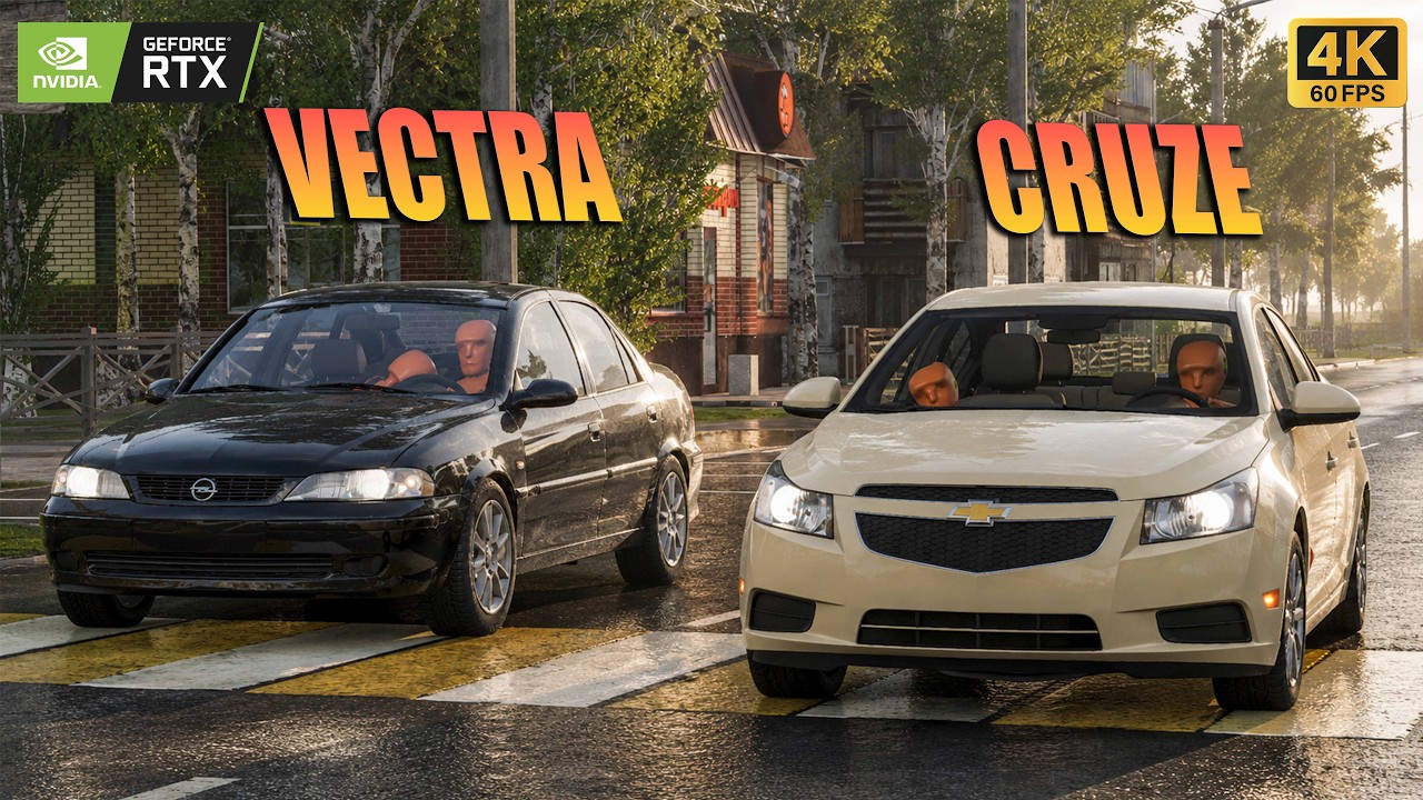 Lotu Şəmi Rusyətdə Cruze və Opel Vectra v6 2.5 Yeniden Başlanğıc| Bölüm 6 | BeamNg Driver