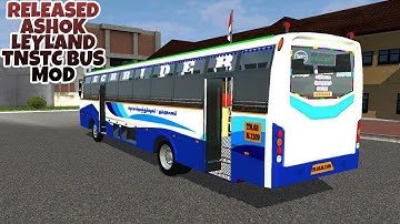 Released Ashok Leyland TNSTC Bus Mod In Bus Simulator Indonesia - Bussid Bus Mod - Bussid Car Mod