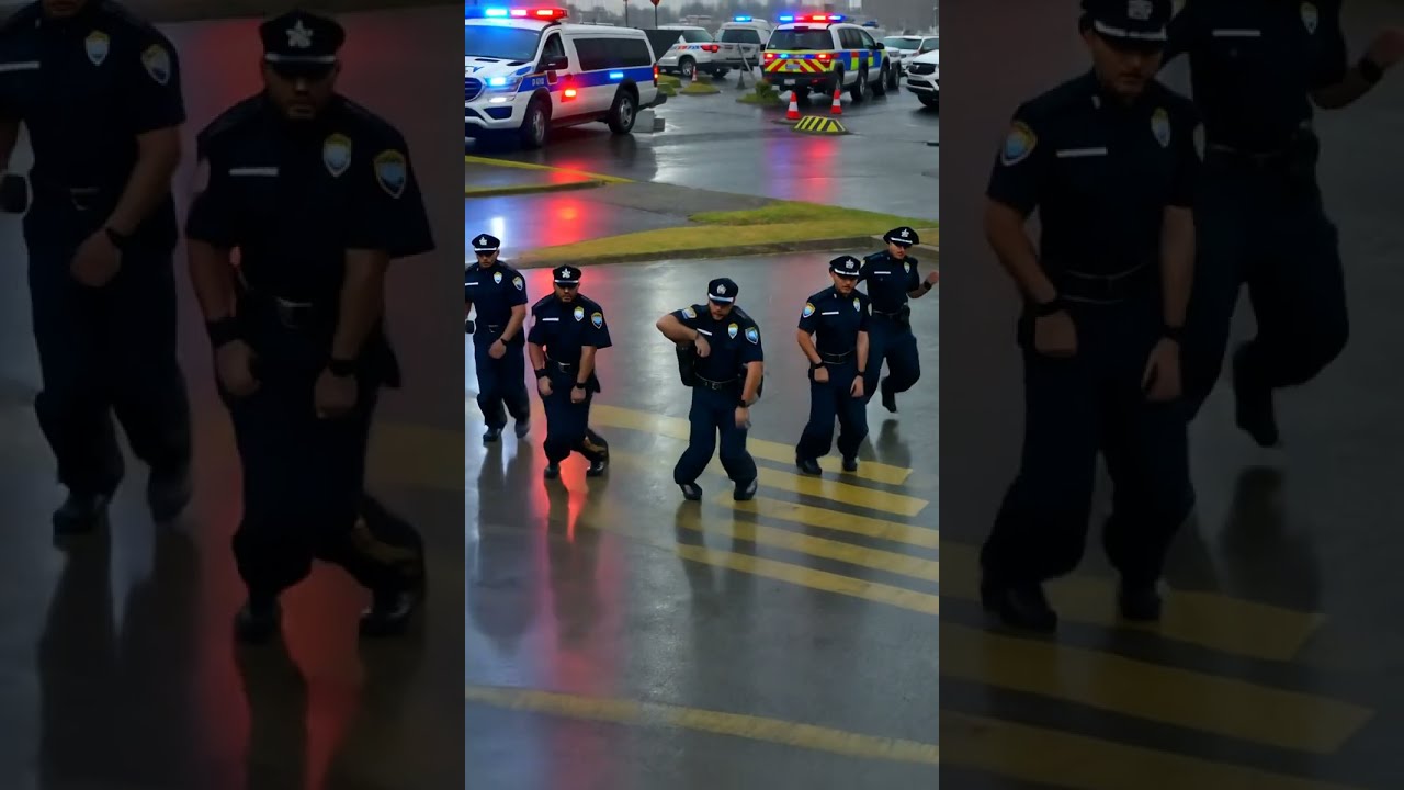  U S Police Officers Dance To Blurred Lines Viral Street Performance