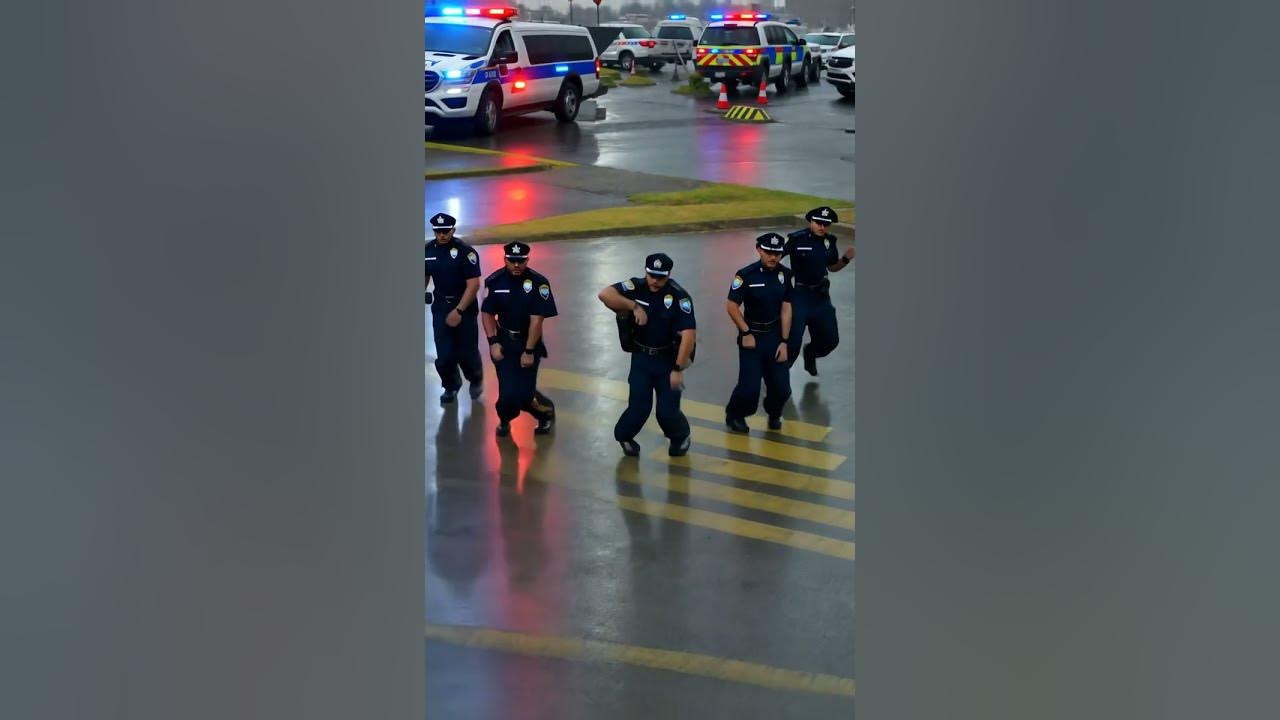 🇺🇸 U.S. Police Officers Dance to "Blurred Lines" – Viral Street Performance!