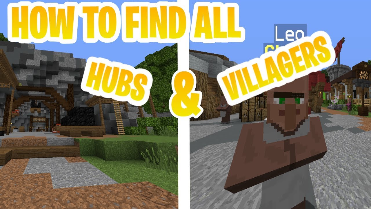 Hypixel Skyblock Tutorial How To Find All The Villagers & Hub