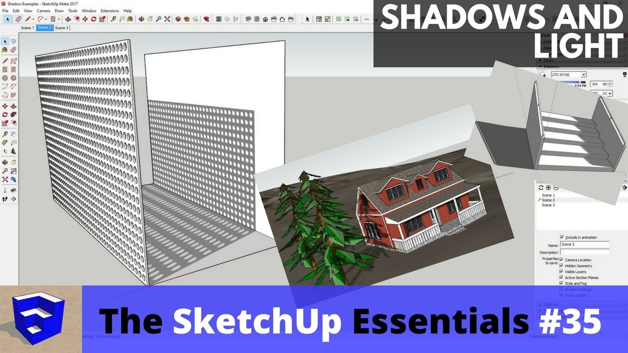 Working with the Shadow and Light Settings in SketchUp The SketchUp