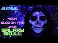 31 DAYS OF HALLOWEEN | Neon Glow in the Dark Galaxy Skull Makeup Look and Tutorial