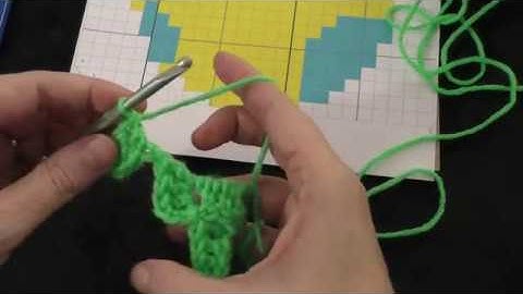 How to Crochet a Graphgan with C2C Stitch (Left Handed)