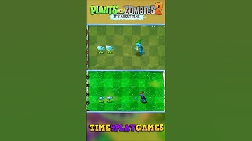 PVZ 1 vs PVZ 2 - Snow Pea vs Conehead Zombie - Plants vs Zombies 2 #pvz #shorts #pvz2