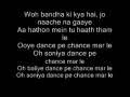 Dance pe chance lyrics