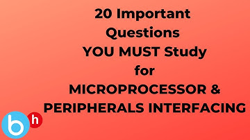 How To Score 60+ in MICROPROCESSOR & PERIPHERALS INTERFACING- Sem 5  EXTC