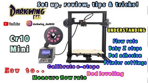 Cr10 bed leveling & estep calibration | 3D printer flow rate| big prints & big tips with cr10 mini