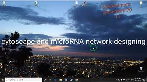 Cytoscape and microRNA network designing