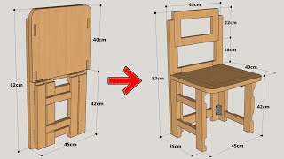 HOW TO MAKE A FOLDING CHAIR STEP BY STEP