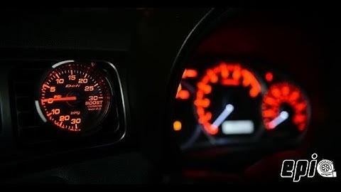 Defi Red Racer Gauge Start-up Sequence 2013 WRX