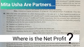 Mita and Usha are partners in a firm sharing profits in the ratio | Past Adjustment Ts Grewal 2024