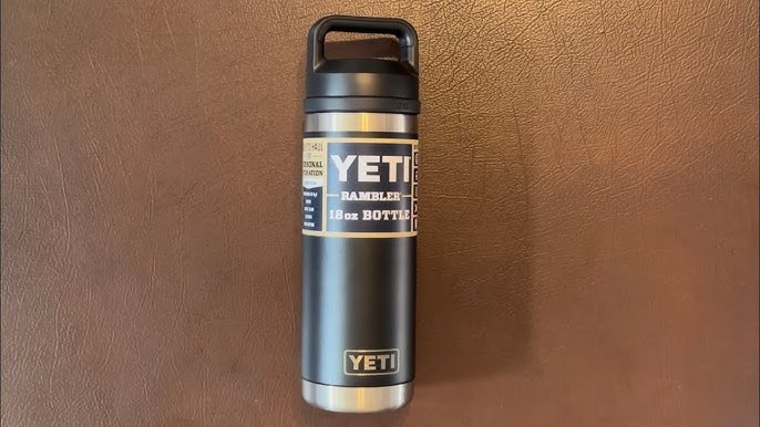 Yeti Rambler 18 oz Bottle with Chug Cap - Black