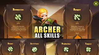 Dragon Nest 2 Evolution - Archer All Skills and Job Change