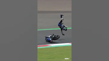HUGE DRAMA Baldassarri Suffers Spectacular Highside In Race 1 