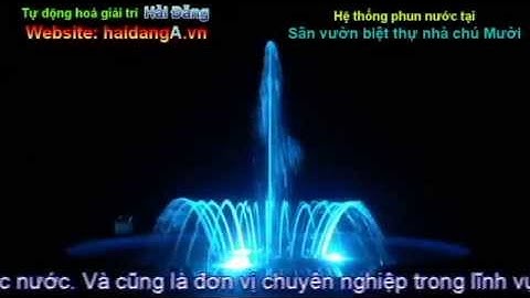 Đài phun nước hồ hình tròn, nghệ thuật tại Tiền Giang