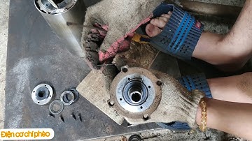 thay bi động cơ cnc làm bằng gió đơn giản