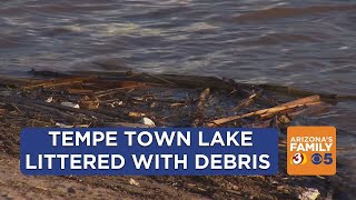 Tempe Town Lake shuts down due to debris from Salt River