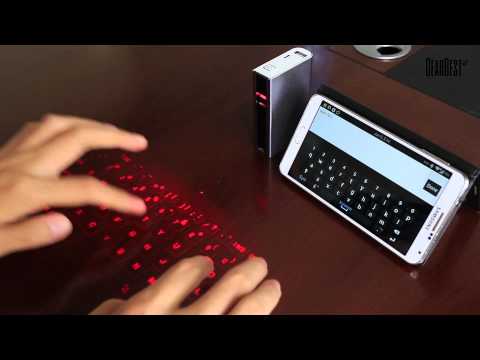 SHOWME Bluetooth Laser Projection Virtual Keyboard from GearBest com