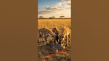 What will the hyena find inside the python’s hidden lair #wildlife #nature #animalencounters