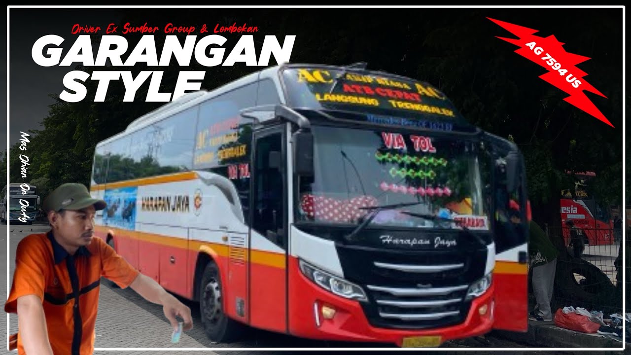 Pesona Crew muda😎ex sumber grup🐬salip 2 bus di depannya‼️Harapan Jaya AG 7594 US||Mas Dhian Style🔥