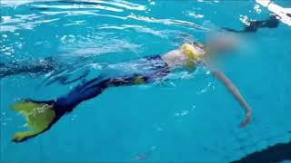 Хвост русалки недорого ОБЗОР хвост синий с желтым +плавание