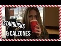 Starbucks &amp; Making calzones! (Christmas vlogging #7)