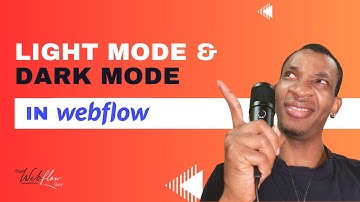 How to Create Light Mode and Dark Mode in Webflow - Beginner Tutorial