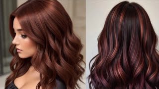 Cabello color borgoña trendy // The most vibrant hair colors #trending #cabello #fashion #beautiful