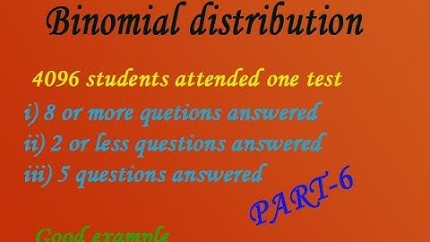 Probability of Binomial distribution explain in easy steps interesting example(PART-6)