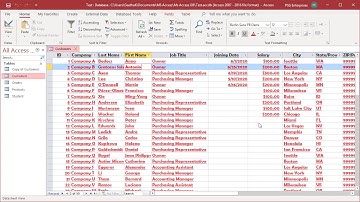 How to Format Text in Datasheet View in MS Access - Office 365