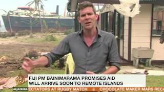 Fiji cyclone live from island of Ovalau