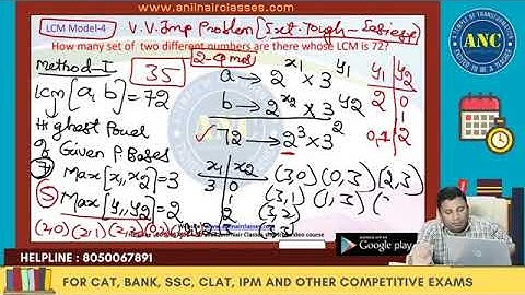 LCM and HCF Session-5 | Concepts and Application | Shortcuts | Anil Nair classes