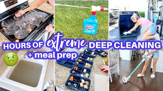 EXTREME CLEAN WITH ME 2022 | SPEED CLEANING MOTIVATION | NIGHT CLEANING ROUTINE+MEAL PREP| HOMEMAKER