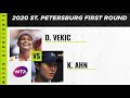 Donna Vekic vs. Kristie Ahn | 2020 St. Petersburg First Round | WTA Highlights