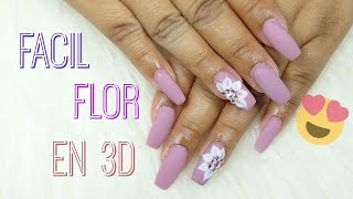 Uñas acrílicas relleno/ Cambio de diseño/ Uñas mate/ Como hacer uñas  acrílicas/ flor 3D - thptnganamst.edu.vn