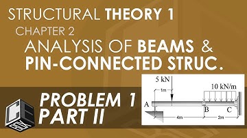 Structural Theory 1 Analysis of Beams & Pin Conn Structure Prob 1 Part II (PH)