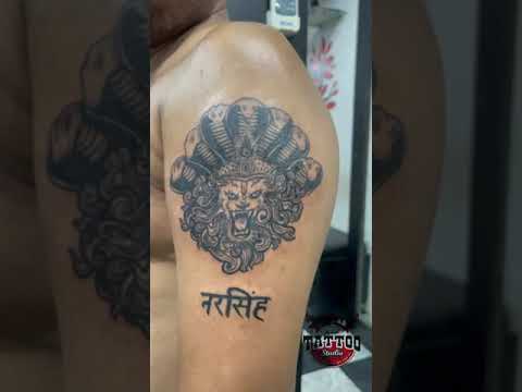 Tattoo uploaded by Shabbir  Narasimha tattoo at OUCH For bookings call at  7382521886 9848597806  Tattoodo