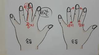 (손금) 제109강 휘어진 손#남의 뒤치락거리#배우자만 의지#남에게 의지