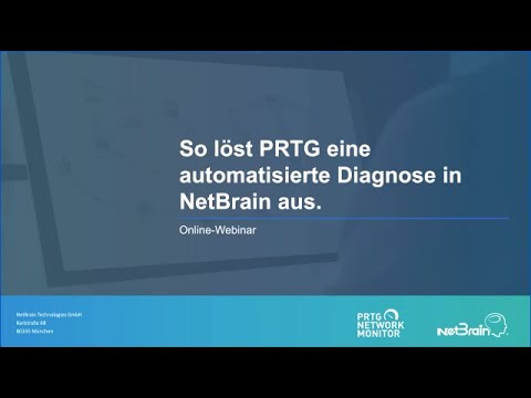 So löst PRTG eine automatisierte Diagnose in NetBrain aus