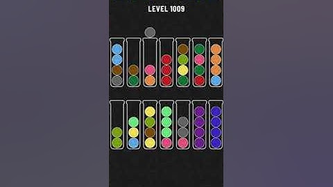 Ball sort puzzle level 1009