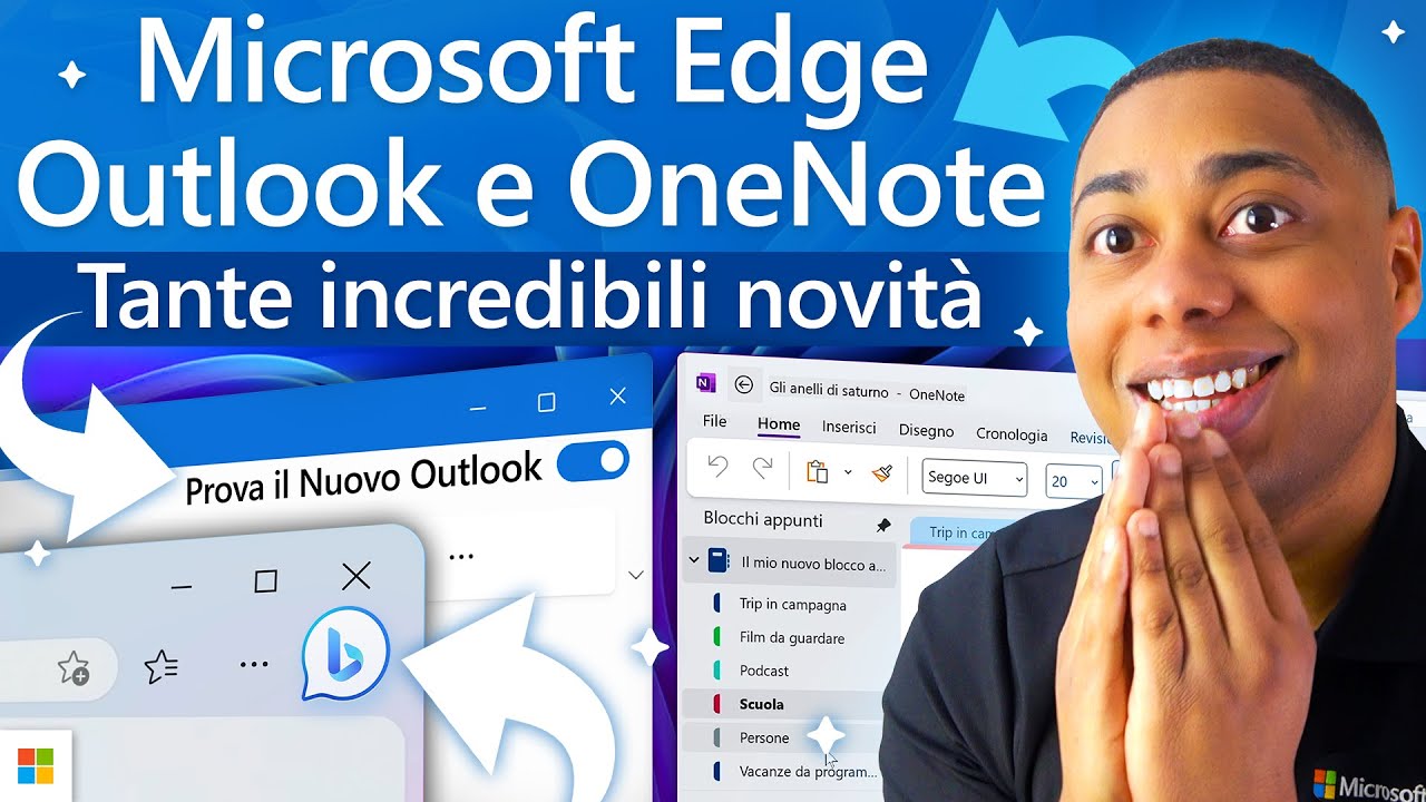 Carrellata di novità per Microsoft Edge, Outlook e OneNote! - YouTube